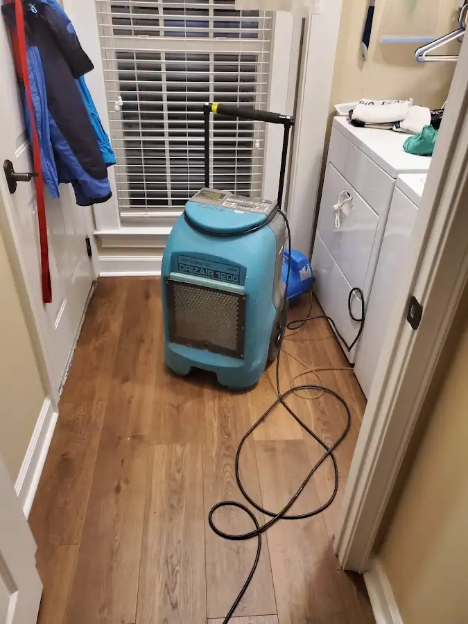 Commercial dehumidifier deployed for Flood Damage Cleanup in Tucson Mountains